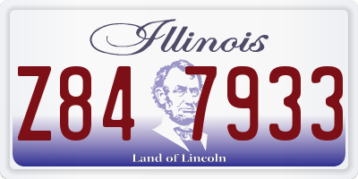 IL license plate Z847933