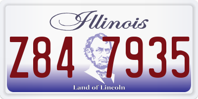 IL license plate Z847935