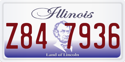 IL license plate Z847936