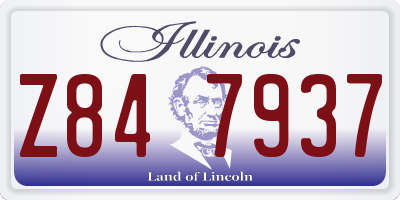 IL license plate Z847937