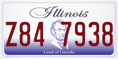 IL license plate Z847938