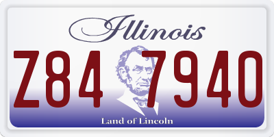 IL license plate Z847940