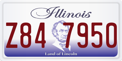 IL license plate Z847950