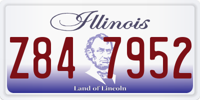 IL license plate Z847952