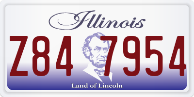 IL license plate Z847954