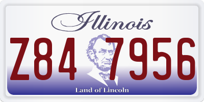 IL license plate Z847956