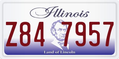 IL license plate Z847957