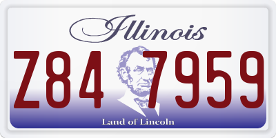 IL license plate Z847959