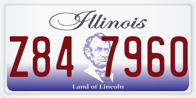IL license plate Z847960