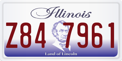 IL license plate Z847961