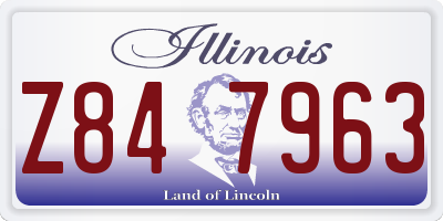 IL license plate Z847963