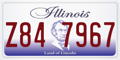 IL license plate Z847967