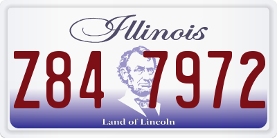IL license plate Z847972