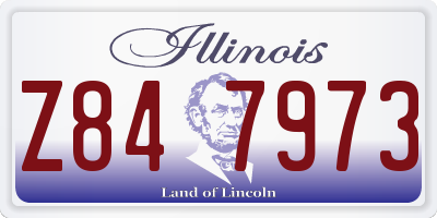 IL license plate Z847973