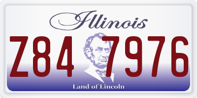 IL license plate Z847976