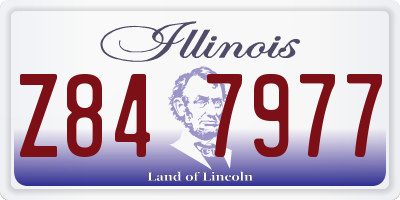 IL license plate Z847977