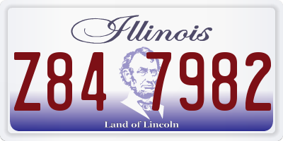 IL license plate Z847982