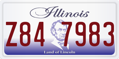 IL license plate Z847983