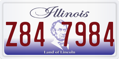 IL license plate Z847984