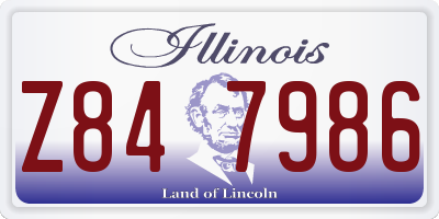IL license plate Z847986