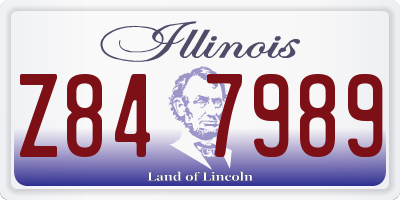 IL license plate Z847989