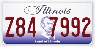 IL license plate Z847992