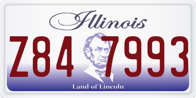 IL license plate Z847993