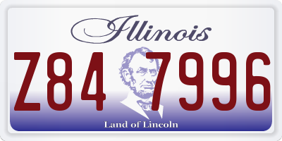 IL license plate Z847996