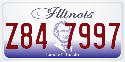 IL license plate Z847997