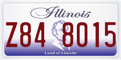 IL license plate Z848015