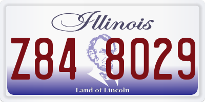IL license plate Z848029