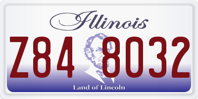 IL license plate Z848032