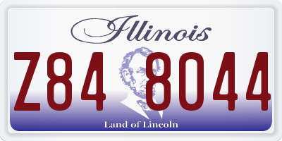 IL license plate Z848044