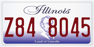 IL license plate Z848045