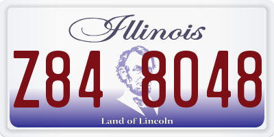 IL license plate Z848048