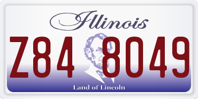 IL license plate Z848049