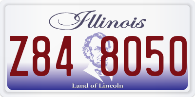 IL license plate Z848050