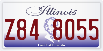 IL license plate Z848055