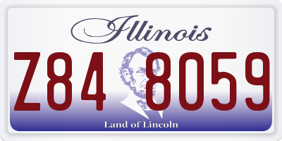 IL license plate Z848059