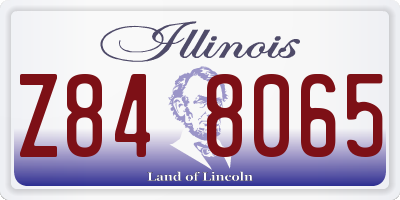 IL license plate Z848065