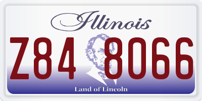 IL license plate Z848066