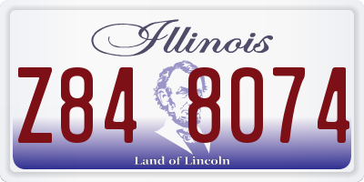 IL license plate Z848074