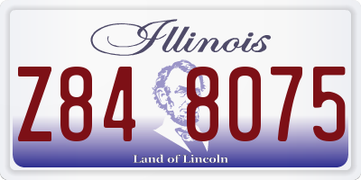 IL license plate Z848075