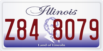 IL license plate Z848079
