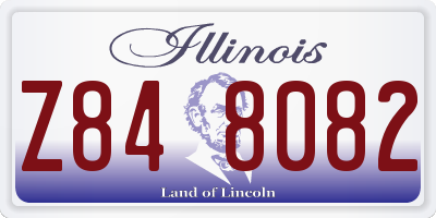 IL license plate Z848082