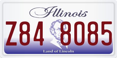 IL license plate Z848085