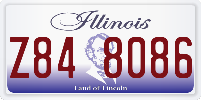 IL license plate Z848086