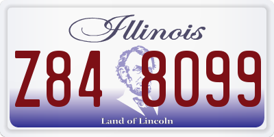 IL license plate Z848099