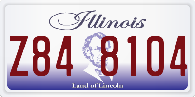 IL license plate Z848104
