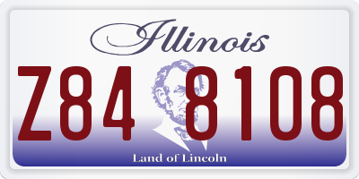 IL license plate Z848108